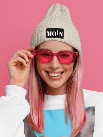 Youth Designz Mütze 'Moin Leuchtturm'‌‌‌‌‌‌‌‌‌ in Beige