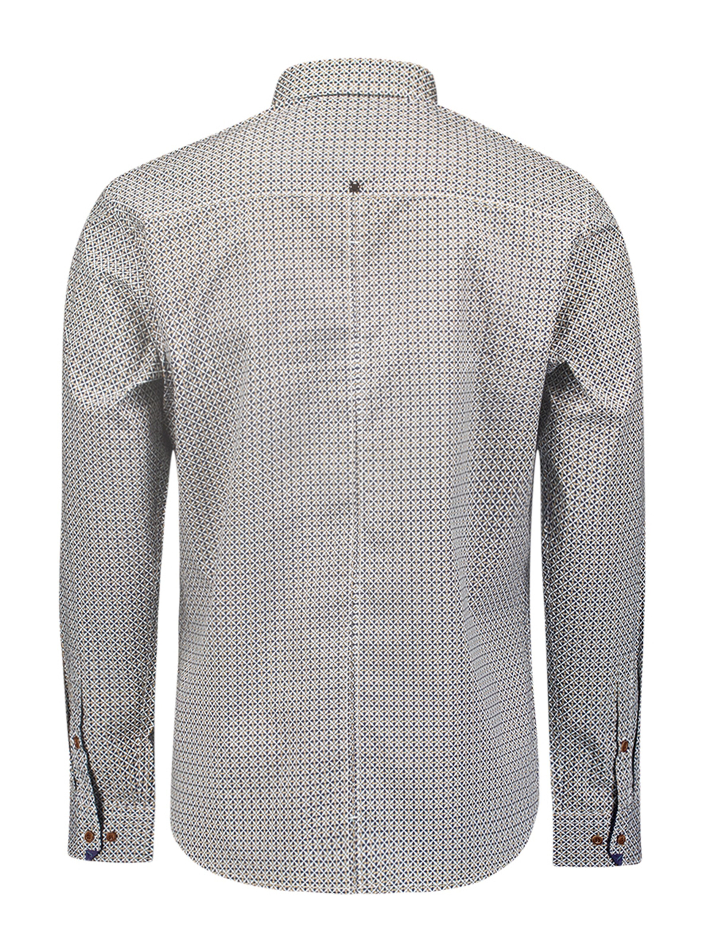 No Excess Regular Fit Hemd in Blau