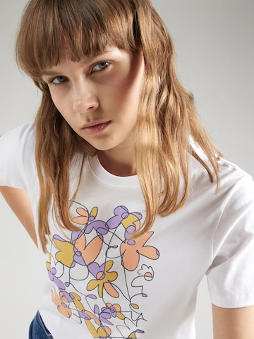 Iriedaily Shirt 'Line Blossom' in White