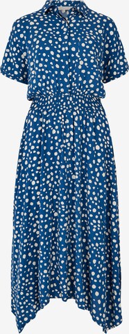 Robe-chemise Apricot en bleu : devant