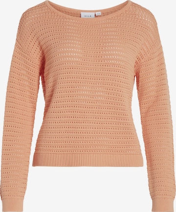 VILA Sweater 'BELLISINA' in Orange: front