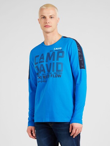 CAMP DAVID - Camisa em azul: frente