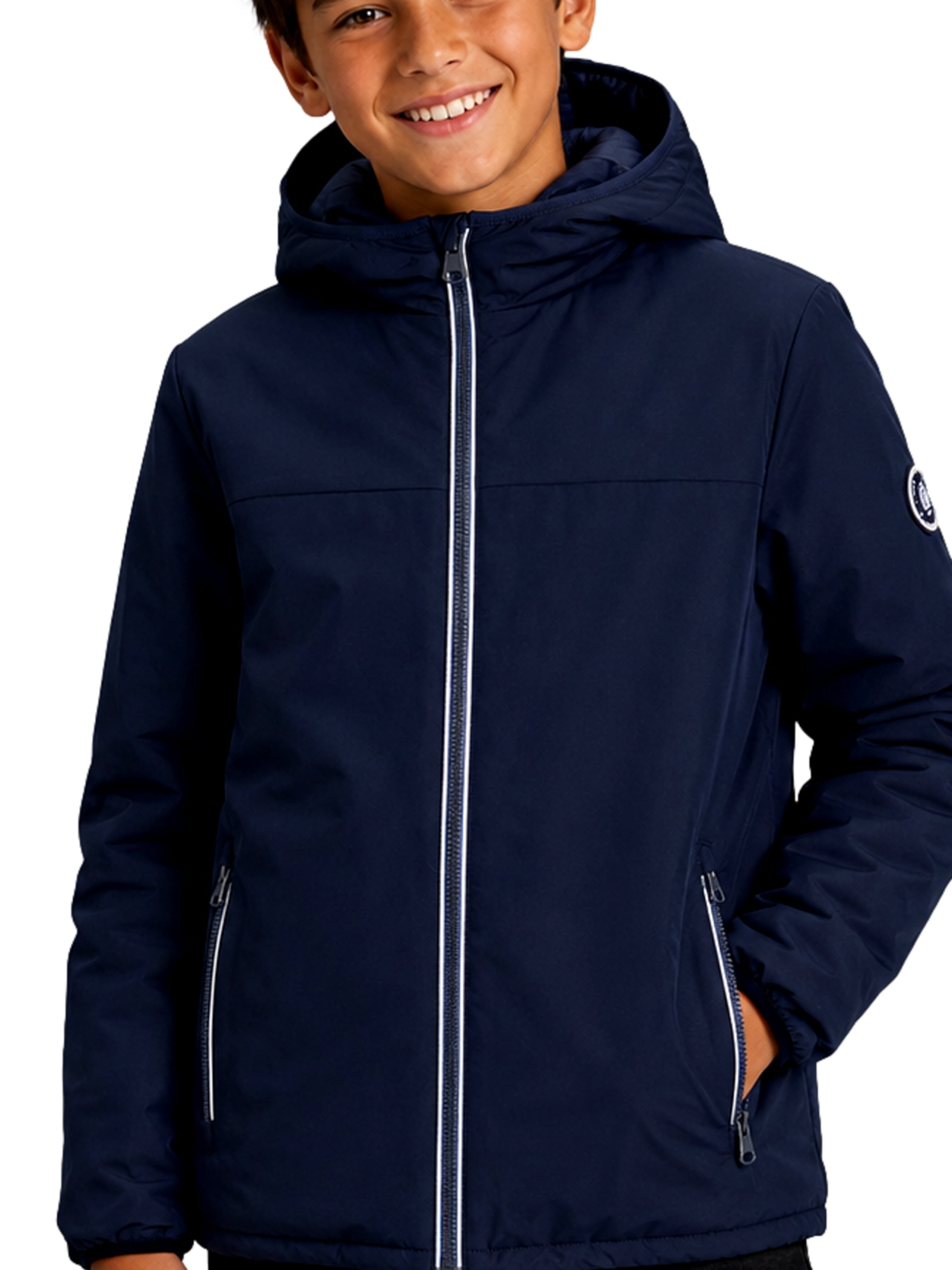 Jack & Jones Junior Between-Season Jacket 'JJEBrooklyn' in Blue