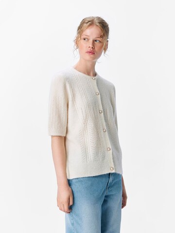 Cardigan 'Detailed' OBJECT en blanc : devant