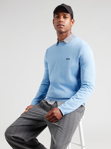 BOSS Trui 'Ever-X' in Blauw: voorkant