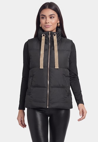 faina Bodywarmer in Zwart: voorkant