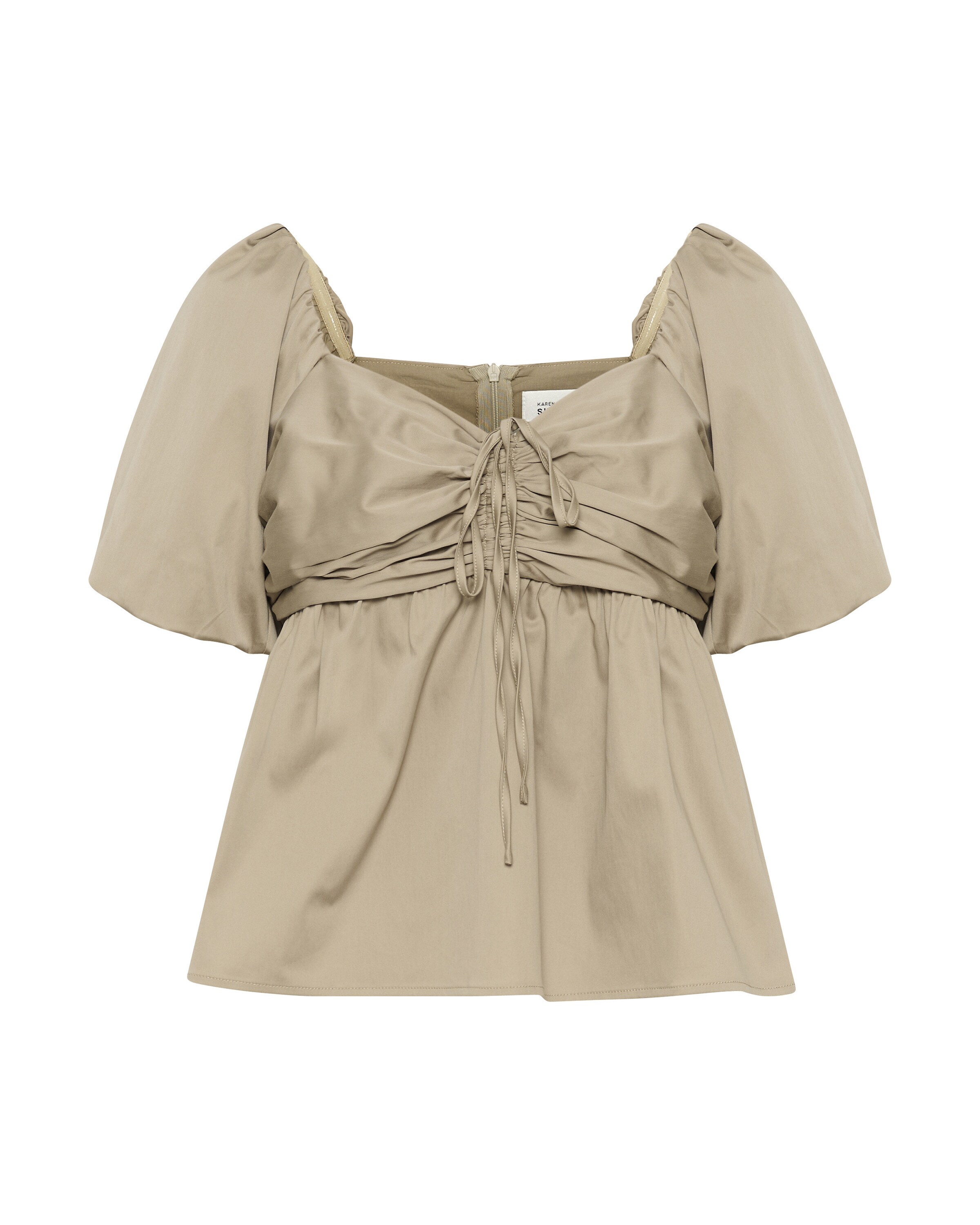 Chemisier 'KBVipse' KAREN BY SIMONSEN en beige : devant