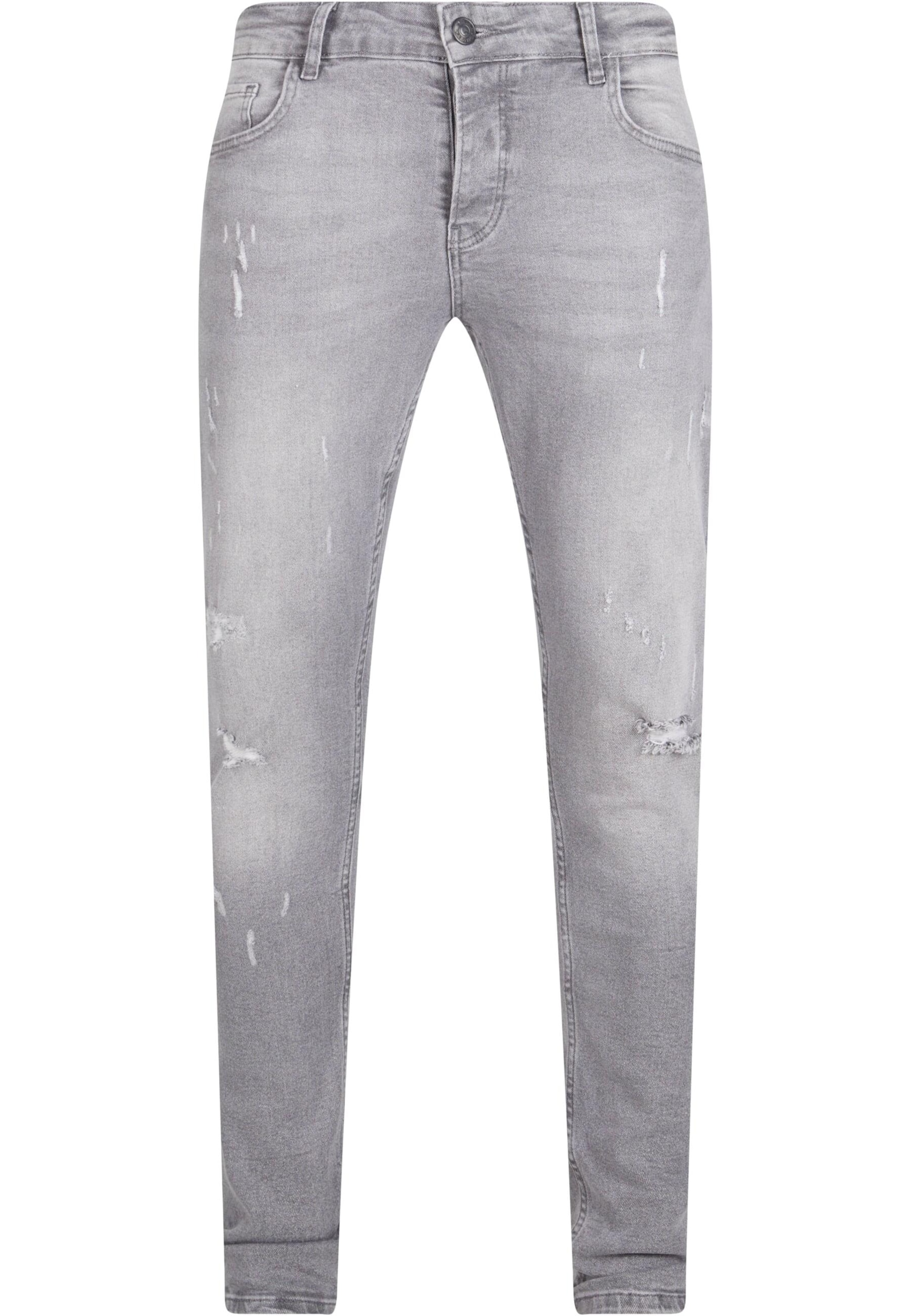 2Y Premium Skinny Jeans in Grey: front