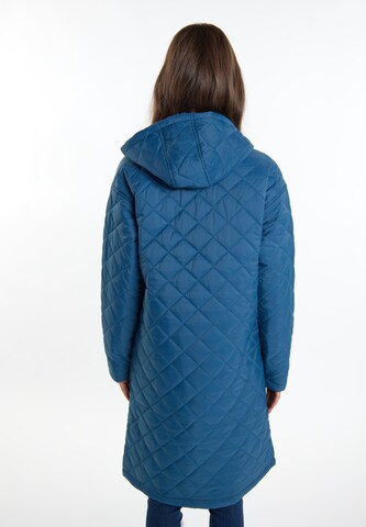 Usha Between-Seasons Coat in Blue