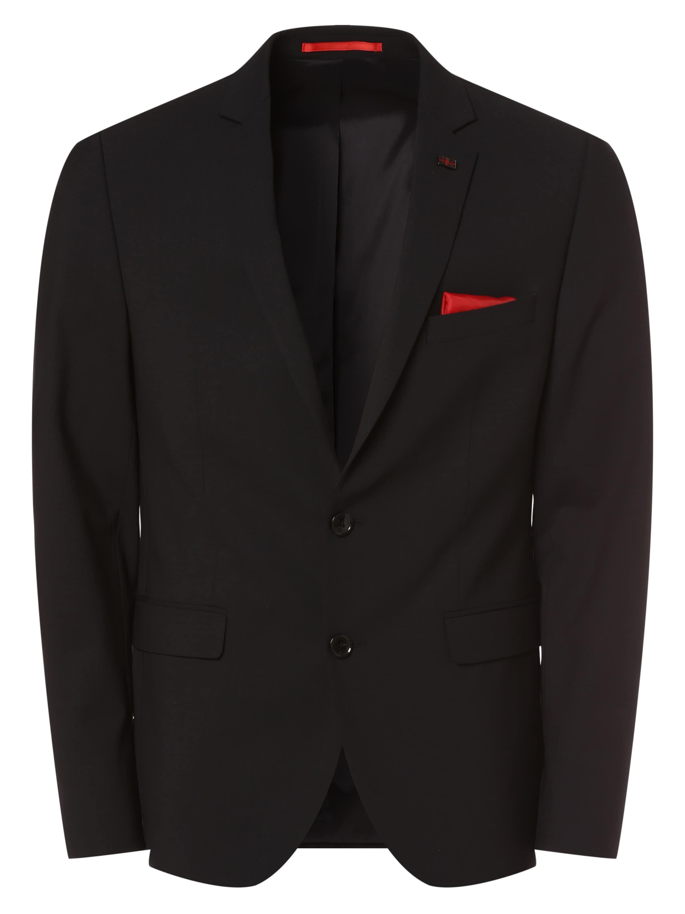 Finshley & Harding London Slim fit Business-colbert ' Brixdon ' in Zwart: voorkant