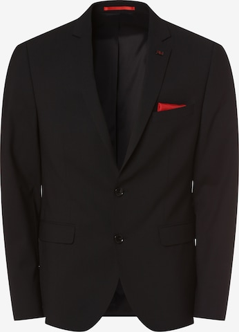 Coupe slim Veste de costume ' Brixdon ' Finshley & Harding London en noir : devant