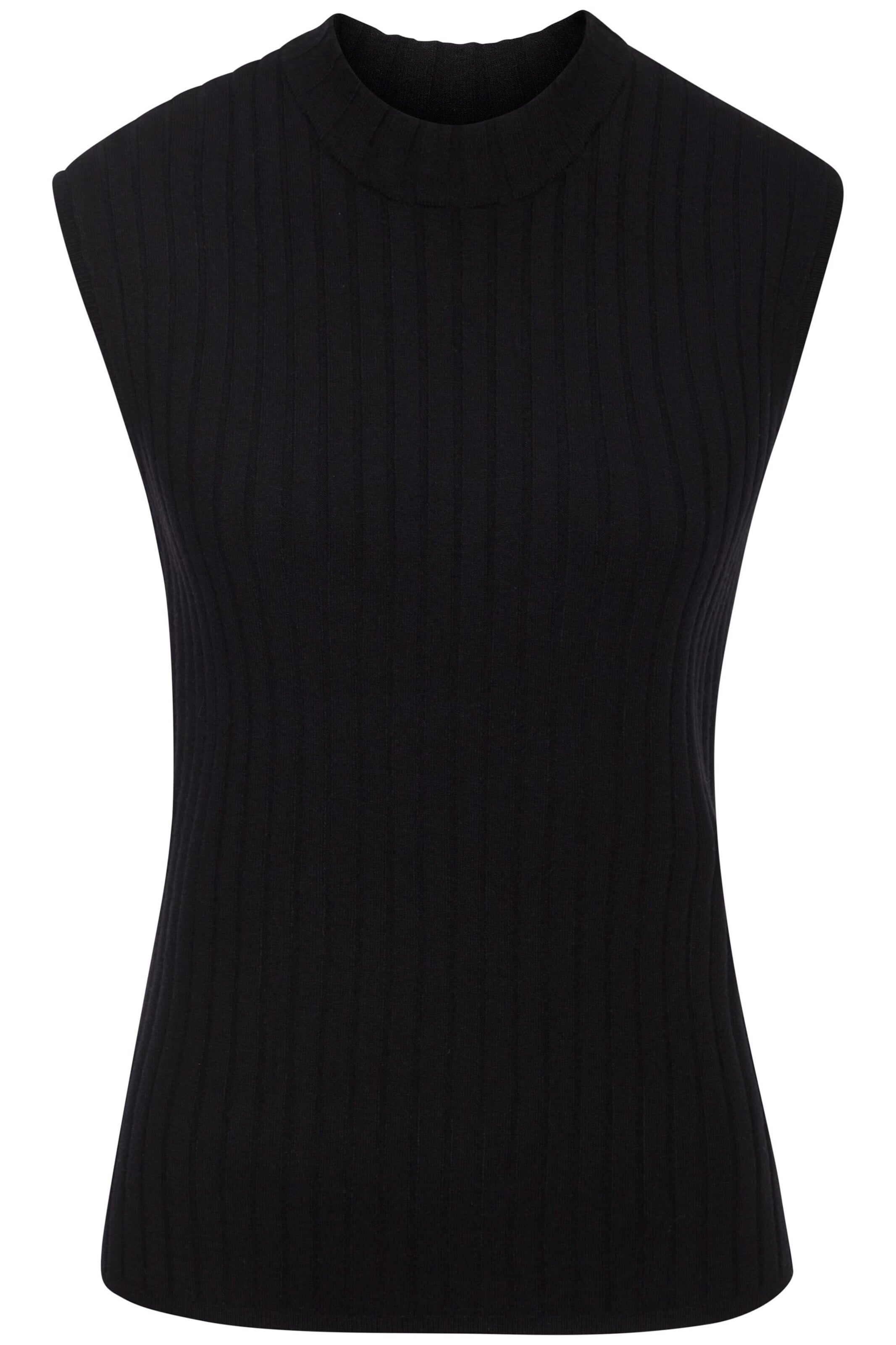 FRENCH CONNECTION Stricktop in Schwarz: Vorderseite