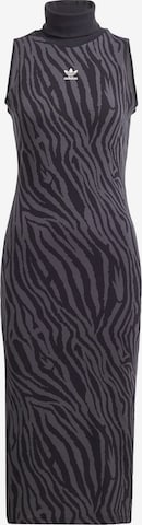 Rochie 'Allover Zebra Animal Print' de la ADIDAS ORIGINALS pe gri: față