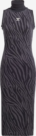 ADIDAS ORIGINALS Robe 'Allover Zebra Animal Print' en gris foncé / noir, Vue avec produit