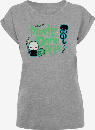 F4NT4STIC T-shirt 'Harry Potter Voldemort Dark Arts Junior' en bleu / gris chiné / vert / noir, Vue avec produit
