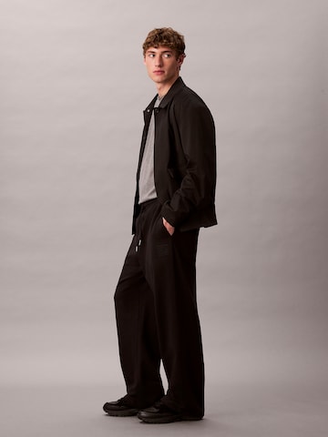 Calvin Klein Loosefit Kalhoty – černá