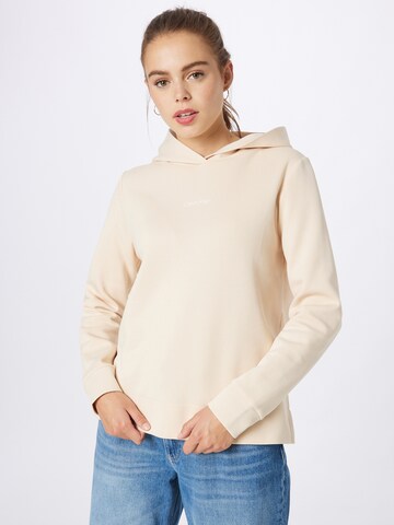 Calvin Klein Sweatshirt in Beige: voorkant