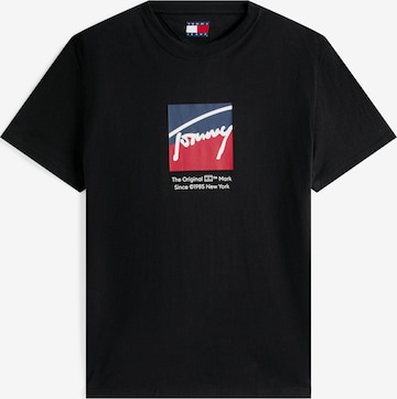 Tommy Jeans - Camiseta en negro: frente