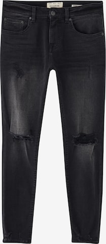 Pull&Bear Skinny Jeans in Zwart: voorkant