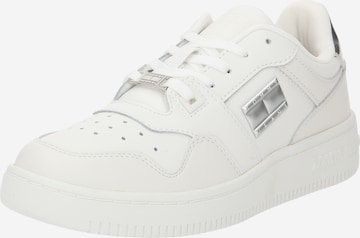 Tommy Jeans Sneakers laag 'RETRO BASKET' in Wit: voorkant