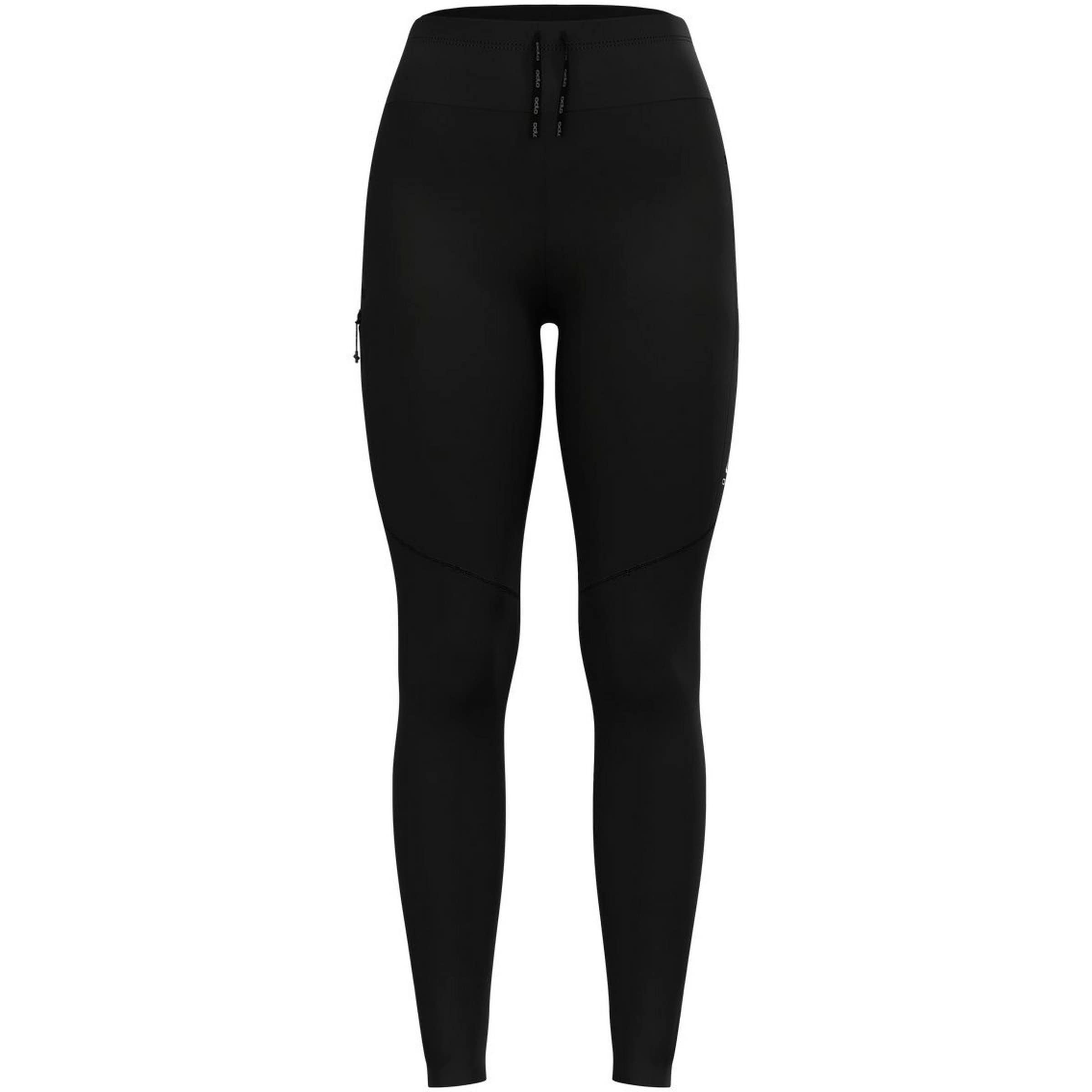 ODLO Skinny Sporthose 'Zeroweight' in Schwarz: Vorderseite