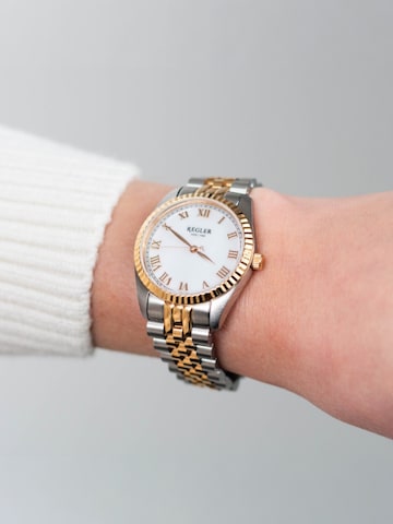 Montre à affichage analogique 'Régler Infinité Steel Bicolor Silver/Rose Gold - Pearl' Régler en or