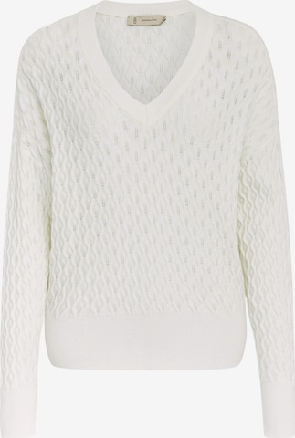 Pullover 'Rosalia' di Peppercorn in bianco: frontale