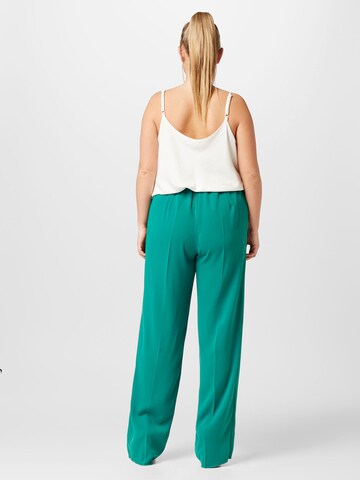 Persona by Marina Rinaldi Loose fit Pleated Pants 'RACHELE' in Green