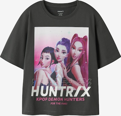 122-128 dydžio Marškinėliai 'NKFMaja Kpop' iš NAME IT, spalva – purpurinė / šviesiai rožinė / juoda / balkšva, Prekių apžvalga