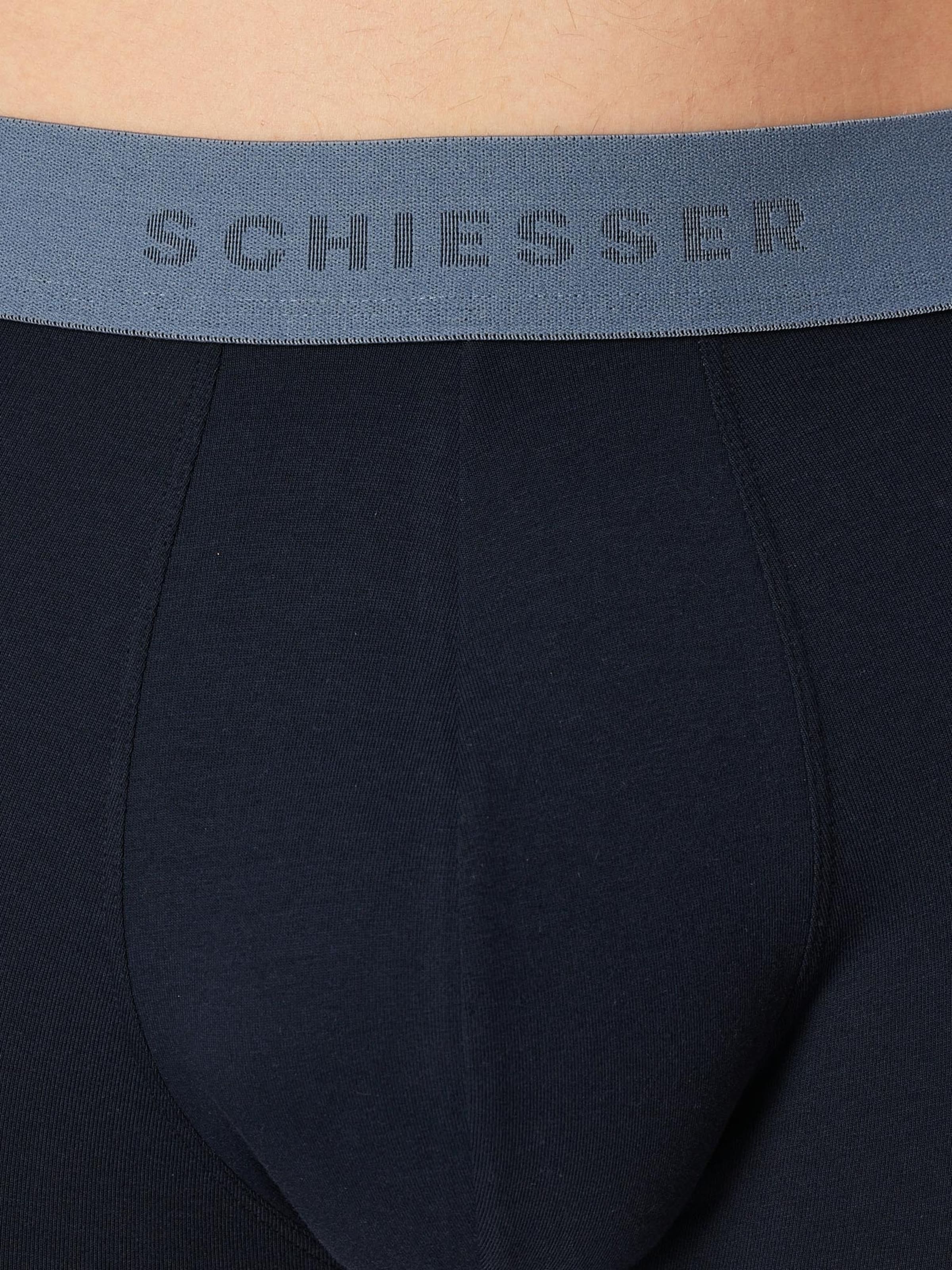 SCHIESSER - Calzoncillo boxer ' 95/5 Organic Cotton ' en azul