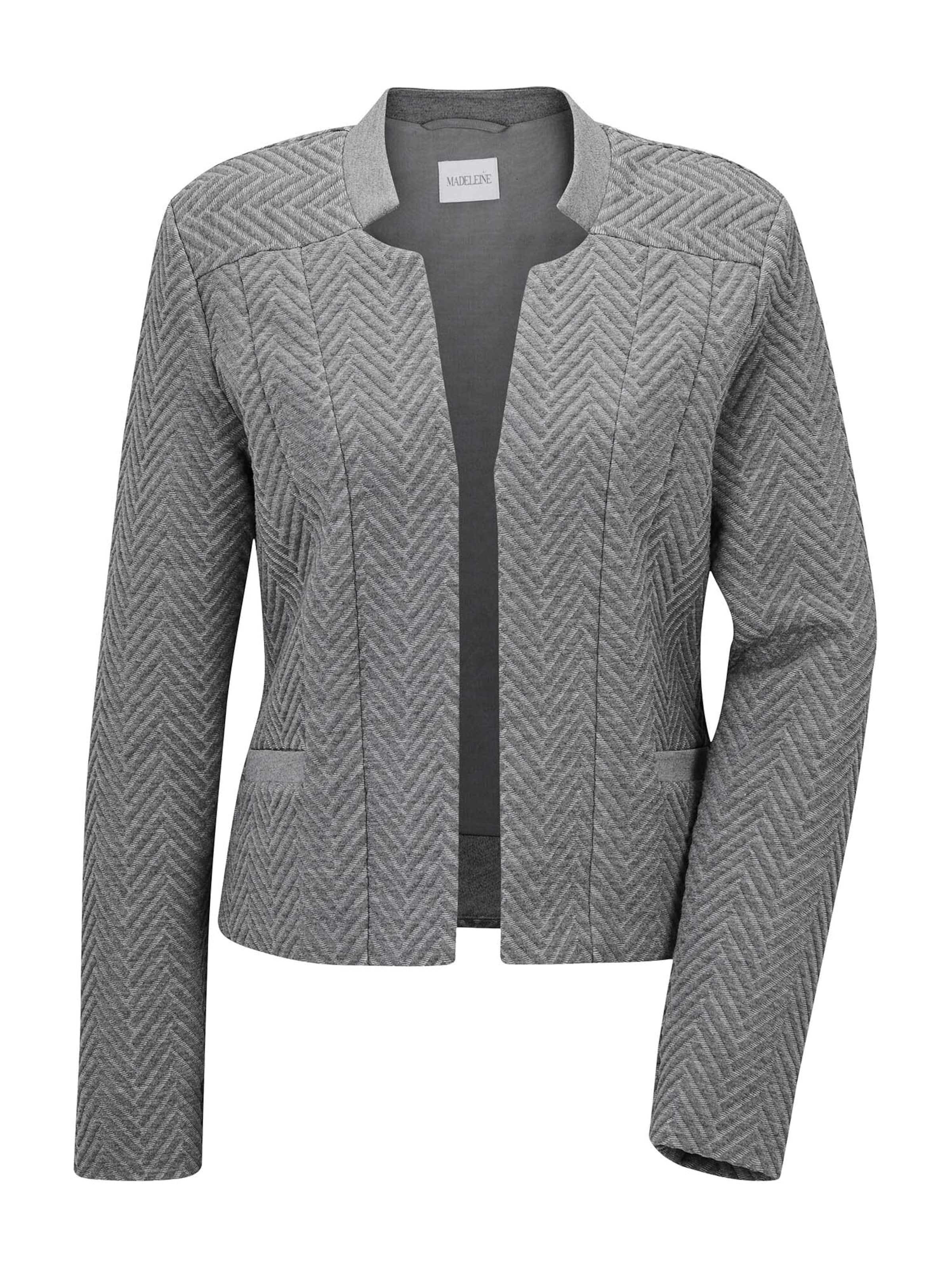 MADELEINE Blazer in Grau: Vorderseite