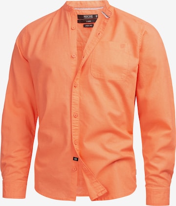 INDICODE JEANS Overhemd 'Raffi ' in Oranje: voorkant