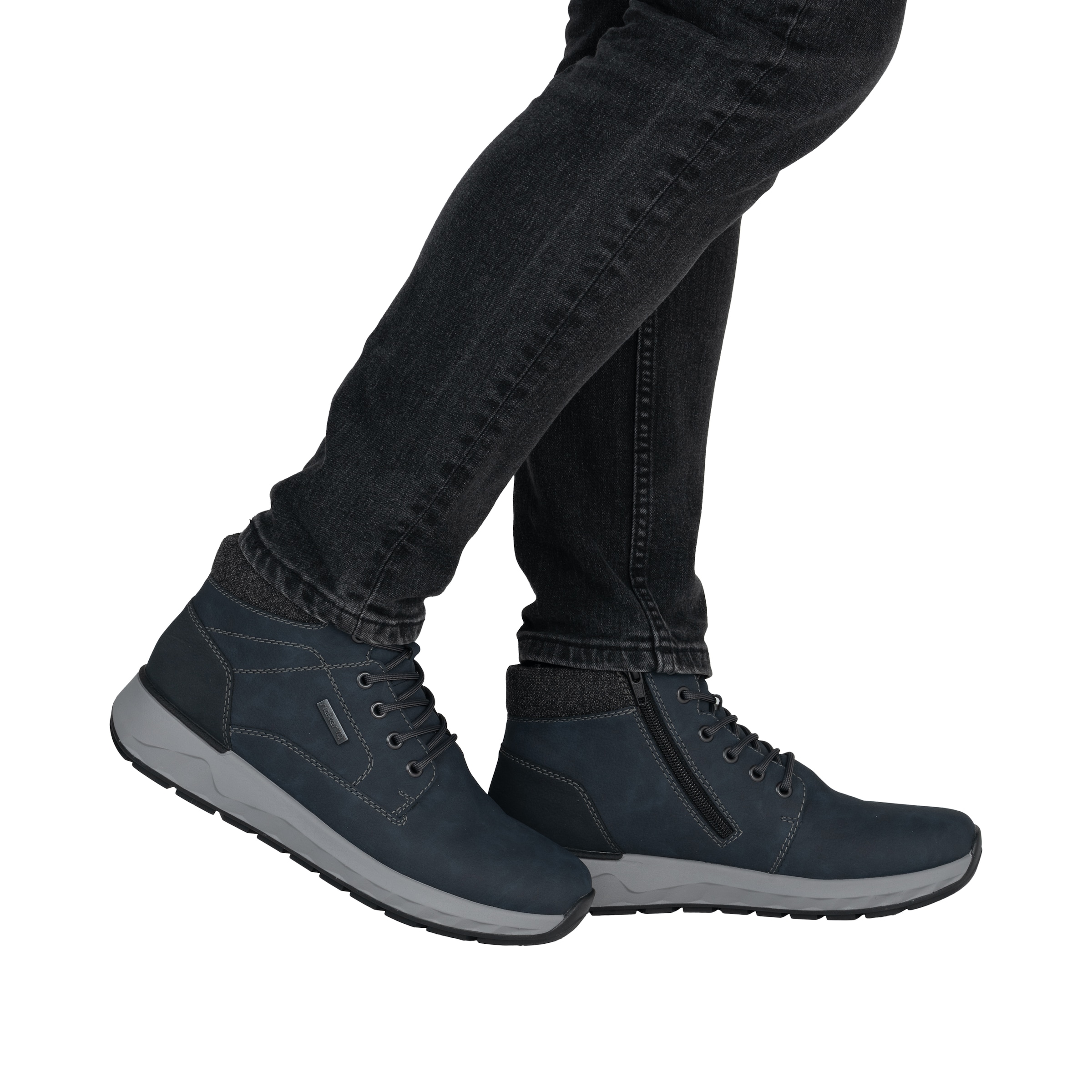 Rieker Ботинки на шнуровке в Синий