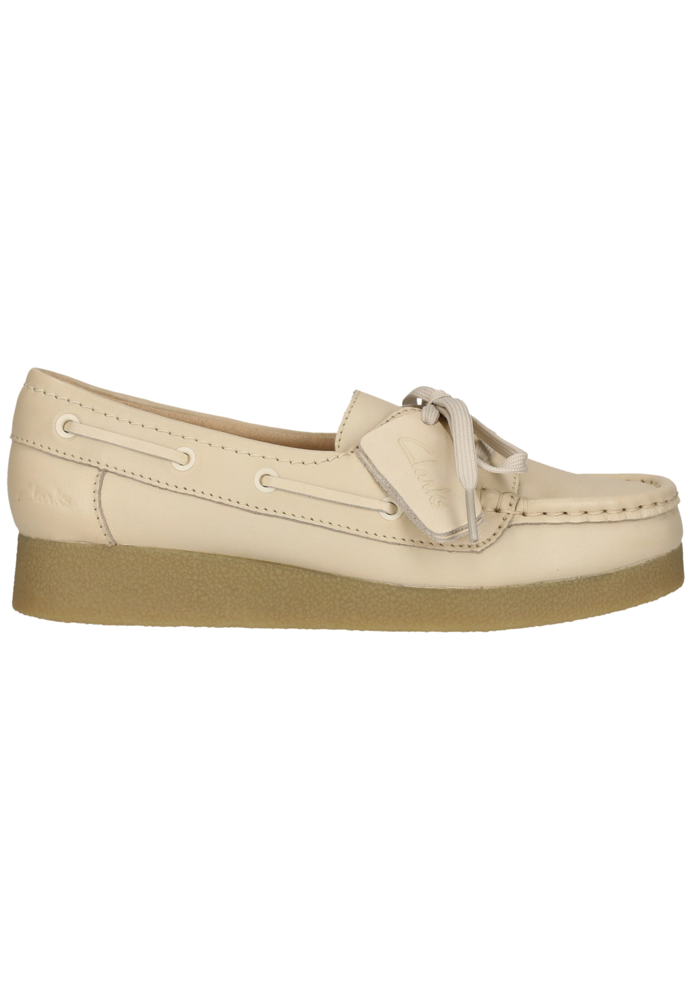 CLARKS Schnürschuhe 'Wallabee EVO Sea' in Beige