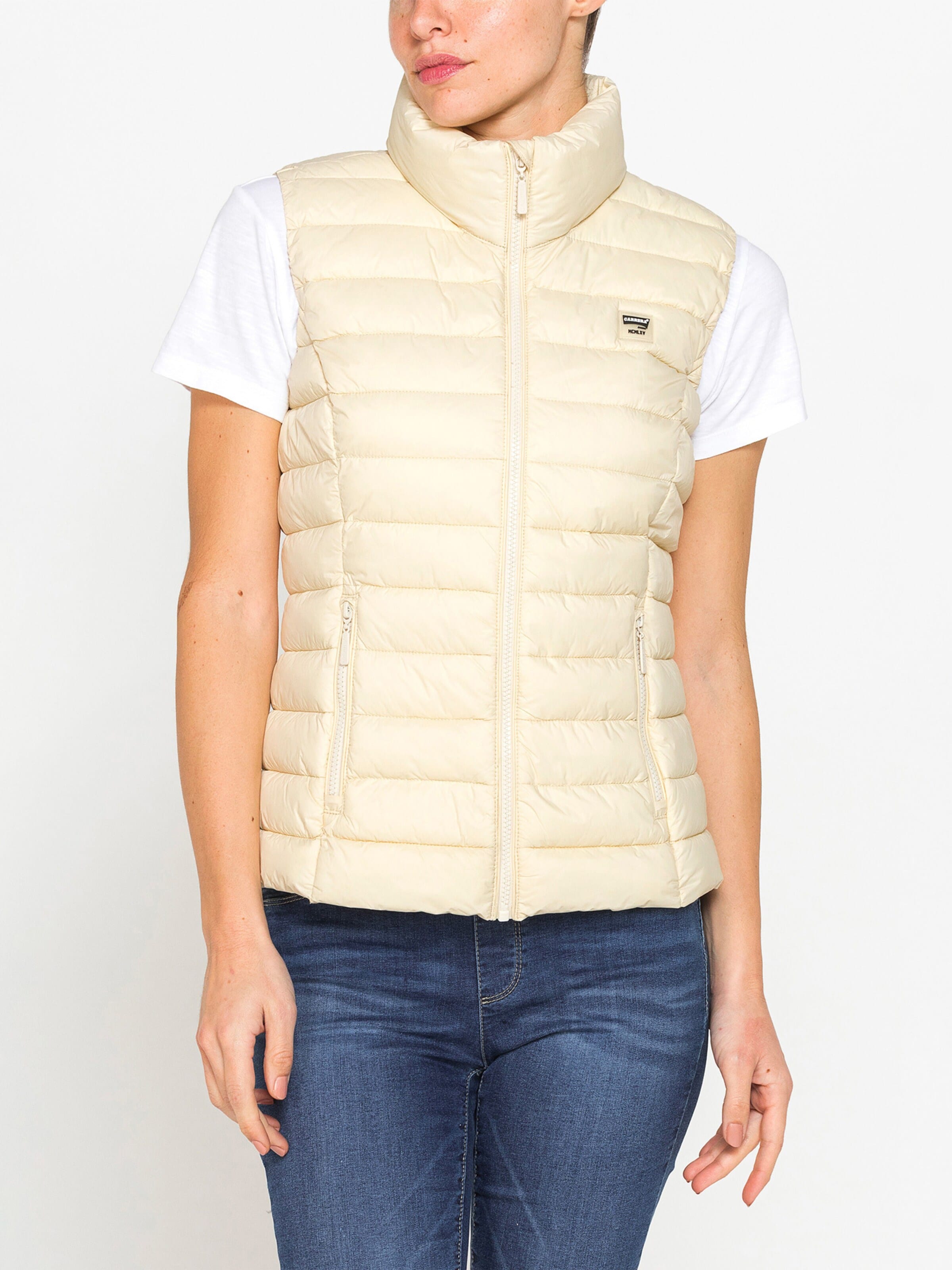 Carrera Jeans Outdoorjacke 'Ultra-Light' in Beige: Vorderseite