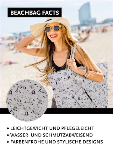 DonDon Beach Bag in Beige: front