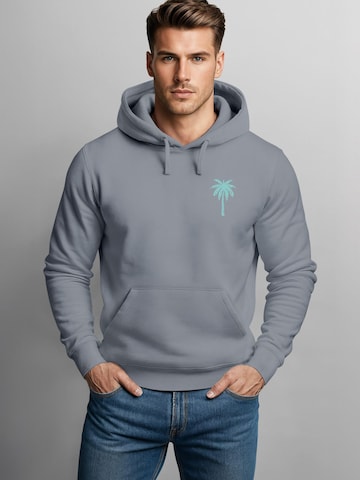 Neverless Sweatshirt 'Palme' in Grau