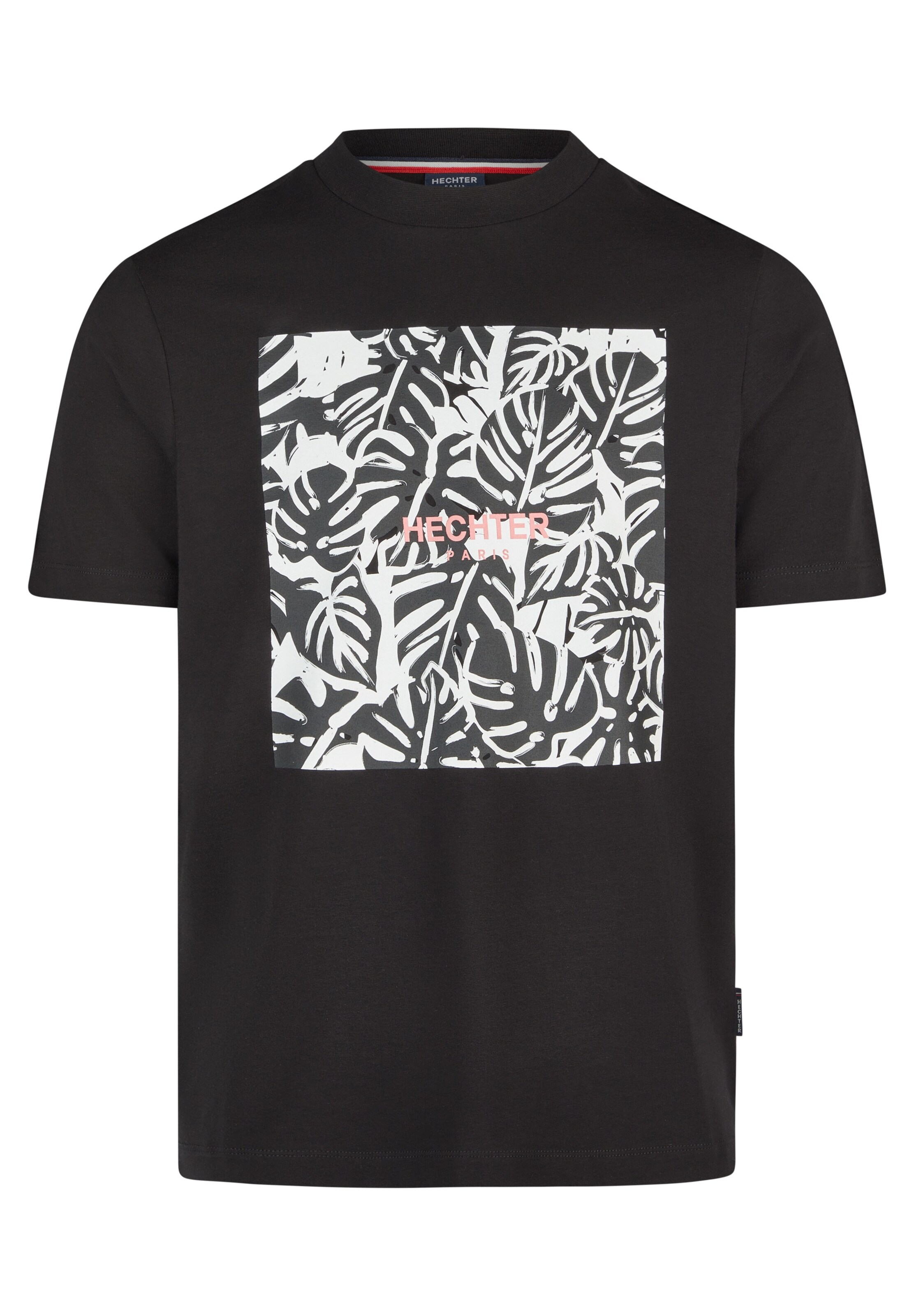HECHTER PARIS Shirt 'JERSEY' in Zwart: voorkant