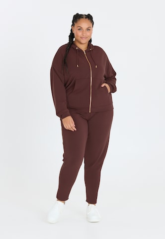 Q by Endurance Sweat jacket 'Tiamo' in Red