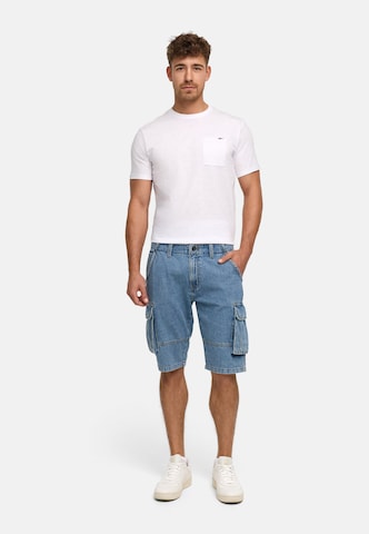 INDICODE JEANS Regular Cargohose 'Monroe ' in Blau