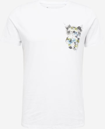 T-Shirt 'DARK FATE' Key Largo en blanc : devant