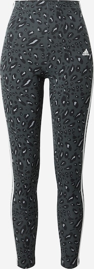 ADIDAS SPORTSWEAR Pantalon de sport en gris foncé / noir / blanc, Vue avec produit