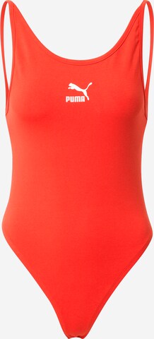 PUMA - Body deportivo 'Classics' en rojo: frente