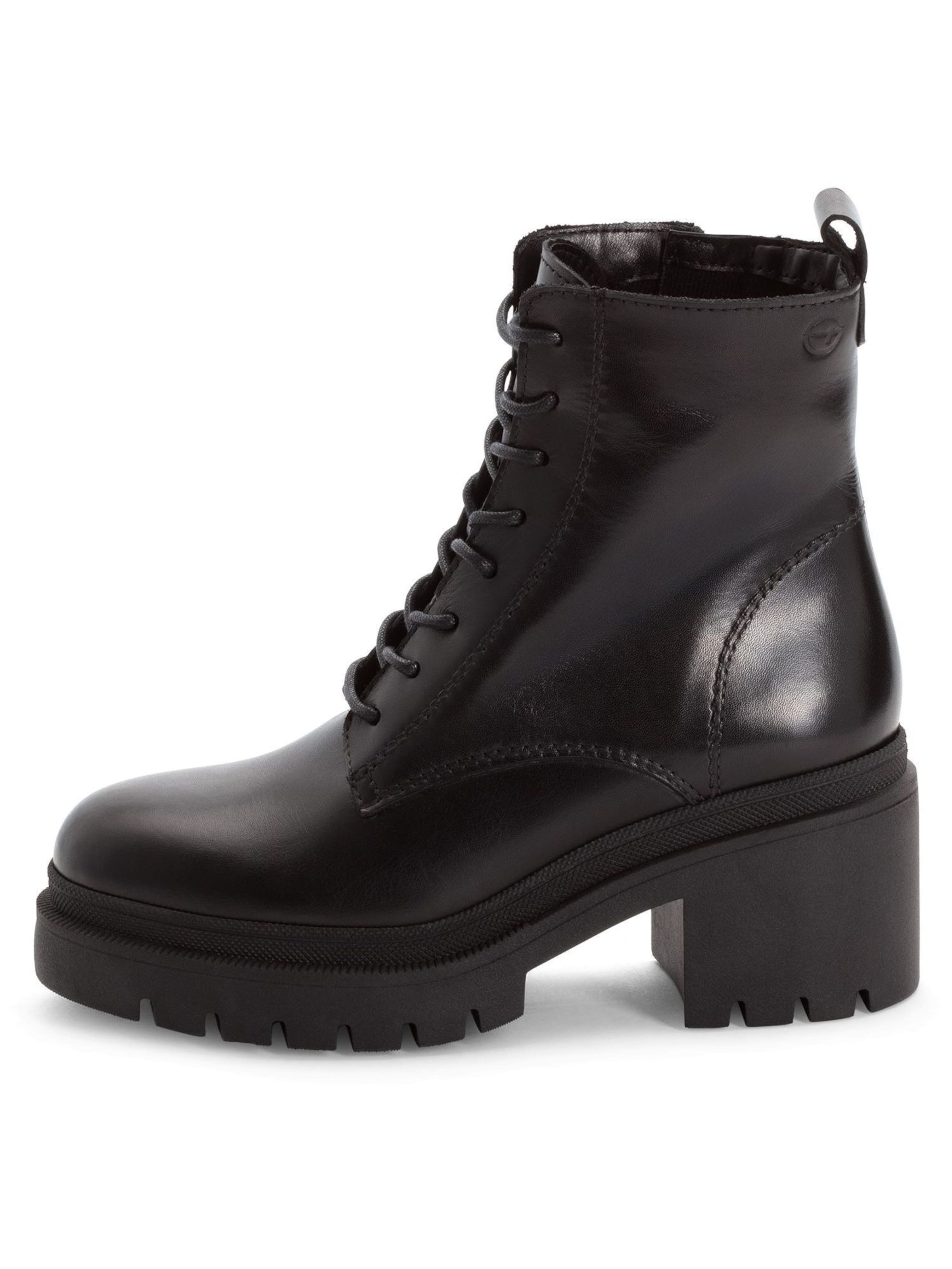 Tamaris Lace-up bootie in Black