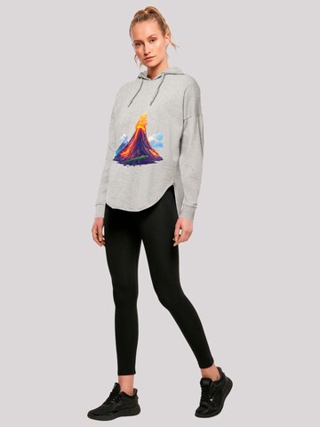 Sweat-shirt 'Vulkanausbruch' F4NT4STIC en gris