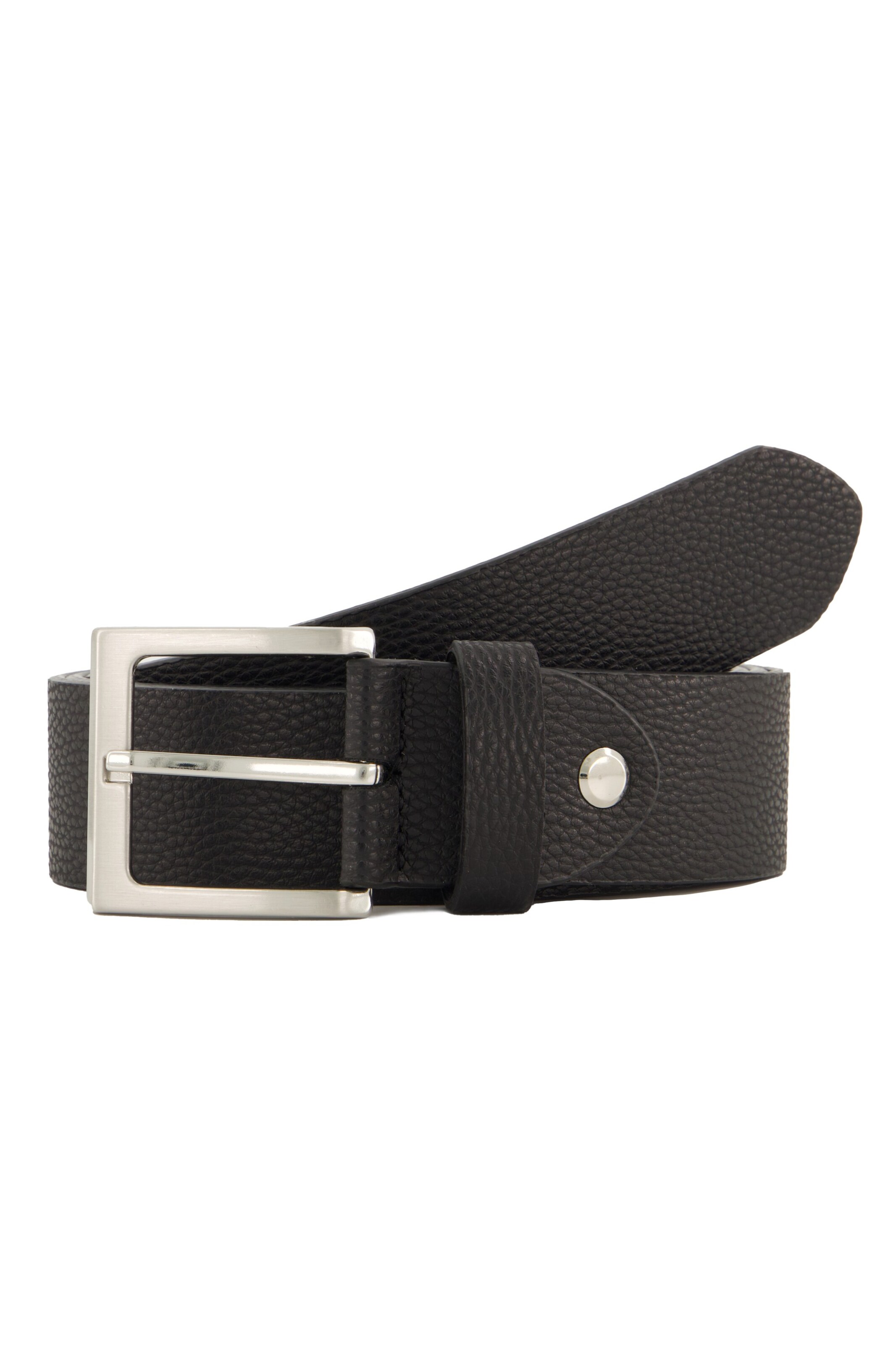 Men Plus Belt in Black: front