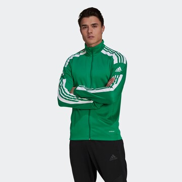 Giacca di felpa sportiva 'Squadra 21' di ADIDAS SPORTSWEAR in verde: frontale