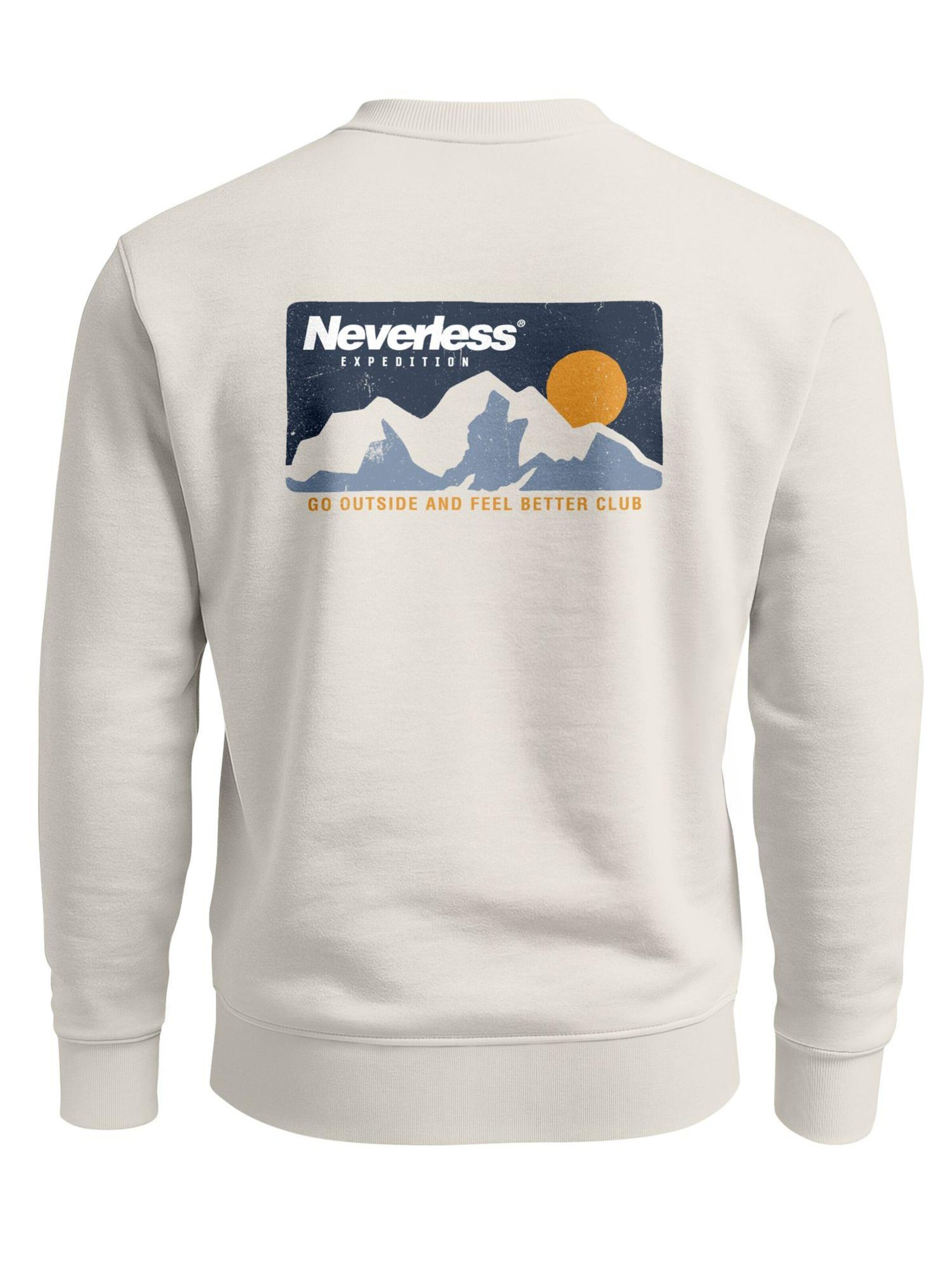 Neverless Sweatshirt 'Neverless Expedition' in Beige