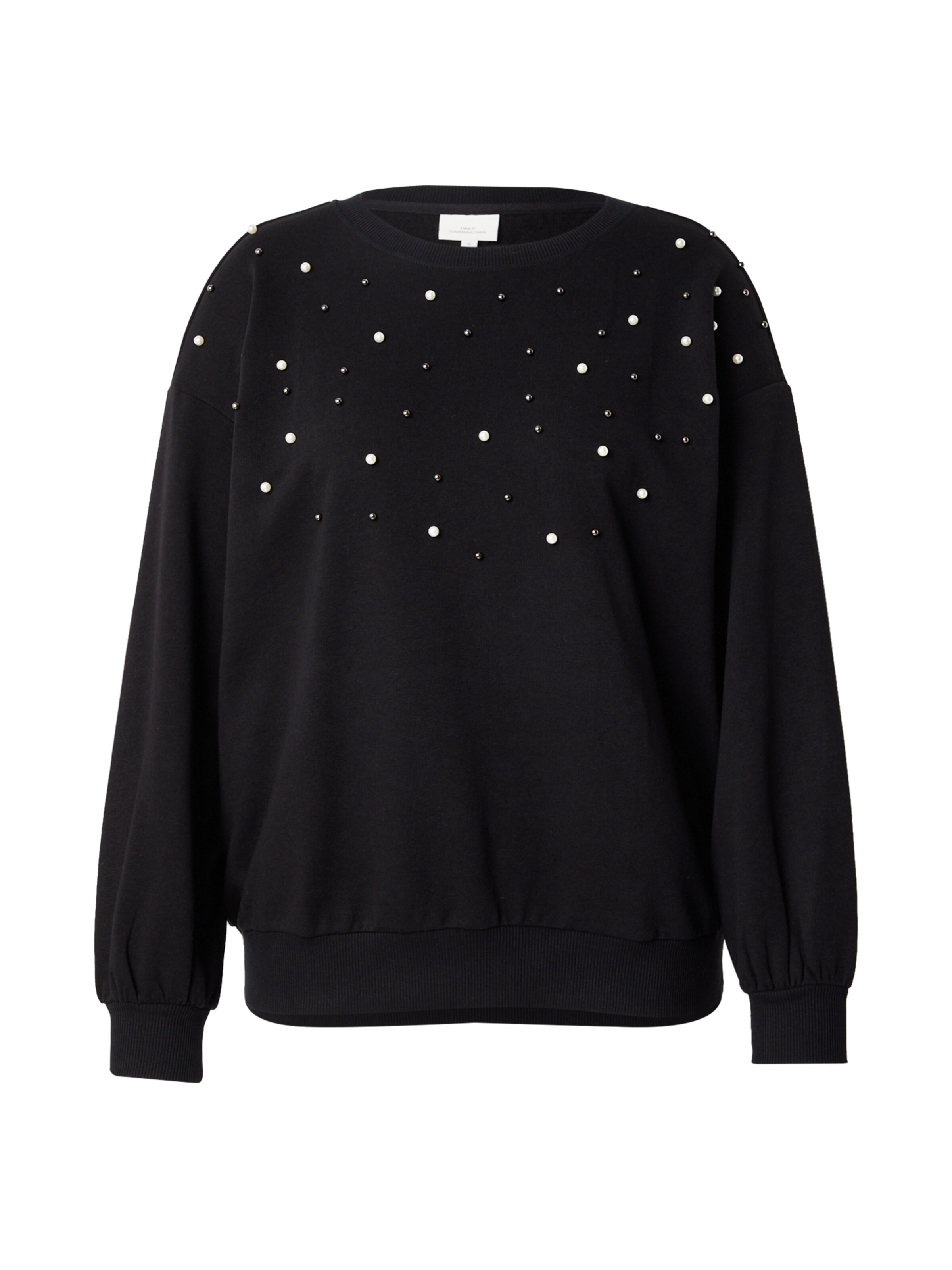 ONLY Carmakoma Sweatshirt 'VIOLETTA' in Black: front