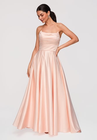 Robe de soirée ' LA-OM-DLR352' Ombre en orange